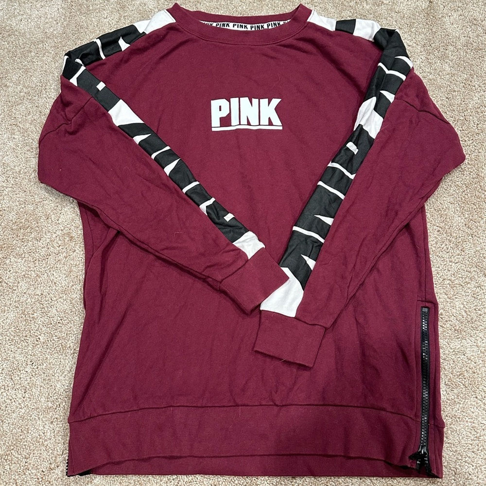 PINK Victoria’ Secret Maroon Crewneck size small